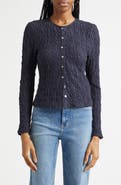 Veronica Beard Gillingham Cotton Blend Stretch Lace Cardigan