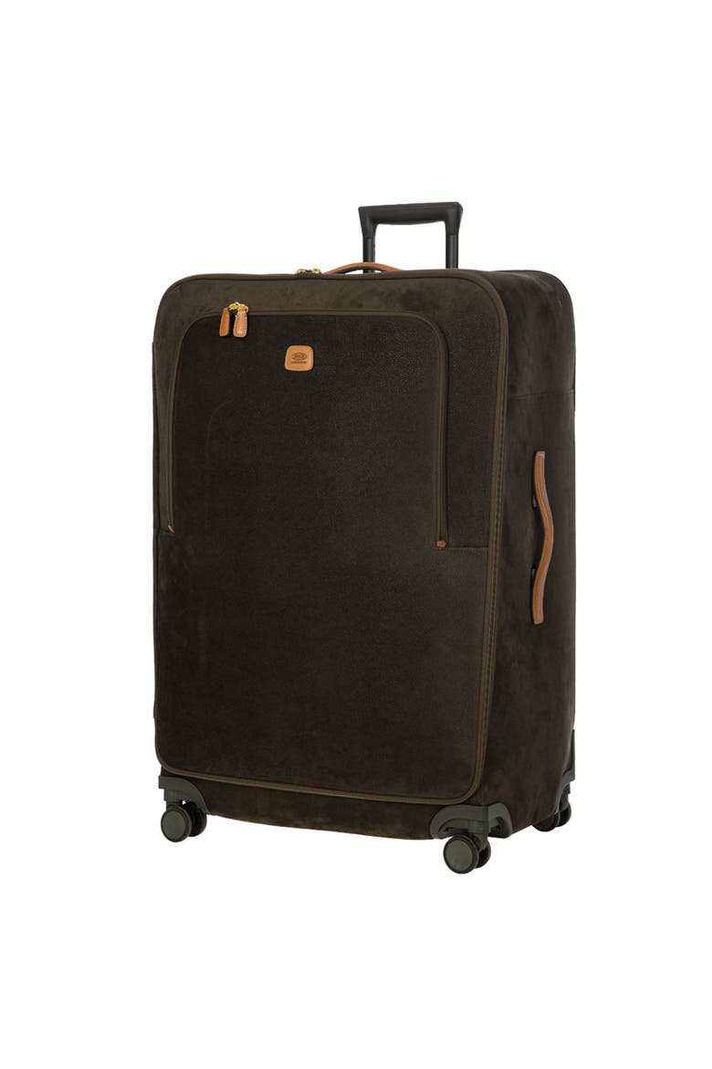 Life Softside 32" X-Large Checked Compound Spinner Luggage, Alternate, color, Olive