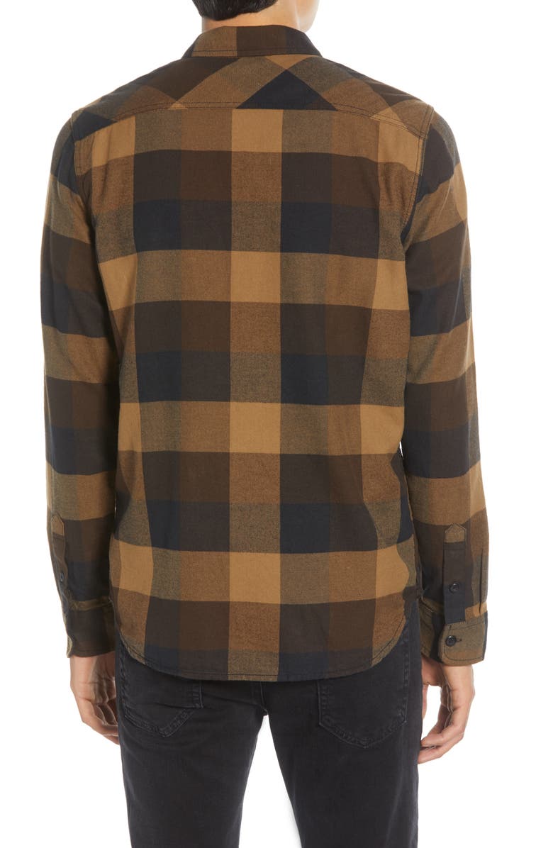 Vans Box Tailored Fit Buffalo Check Button-Up Flannel Shirt, Alternate, color, 