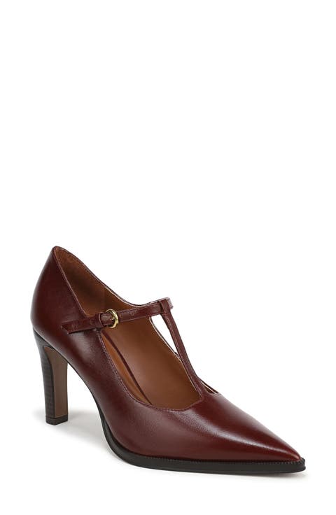 Atley T-Strap Pointed Toe Pump (Women)