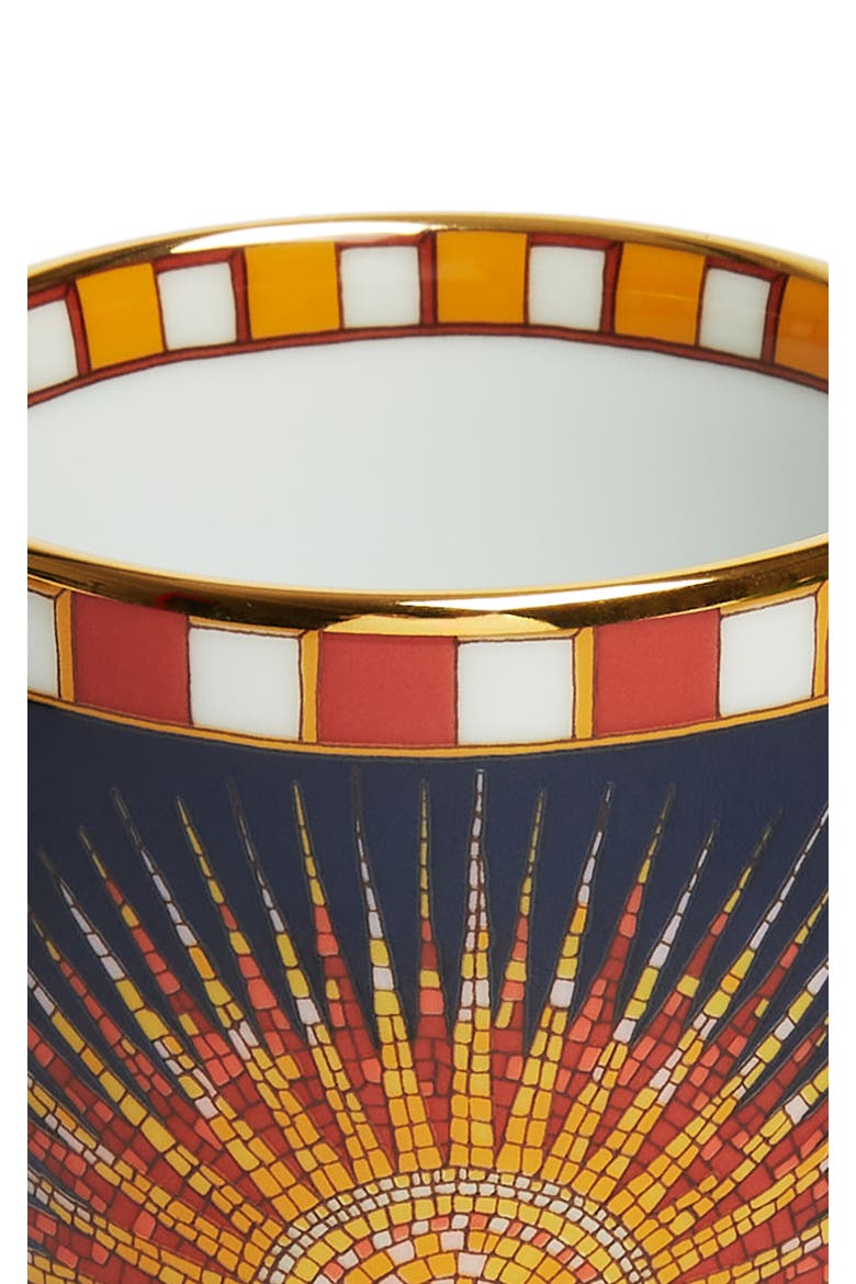 Decorative Cup, Alternate, color, Sunrays Midnight Blue