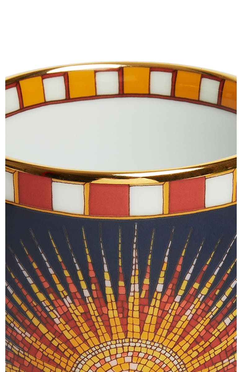 La DoubleJ Decorative Cup, Alternate, color, Sunrays Midnight Blue