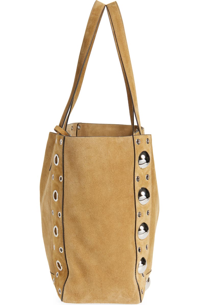 Valentino Garavani Nellcôte Stud Suede Tote Bag, Alternate, color,