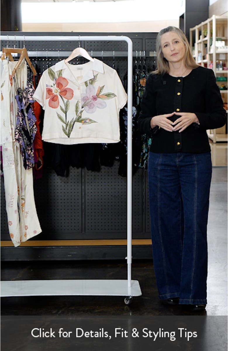 Vittoria Mbar Crop Cover-Up Shirt, sales video thumbnail