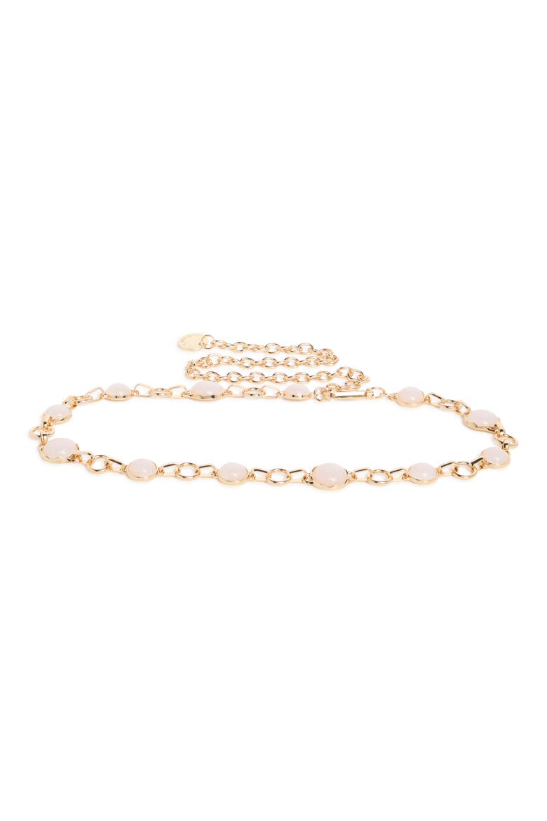 Crystal Chain Belt, Main, color, PEARL-GOLD