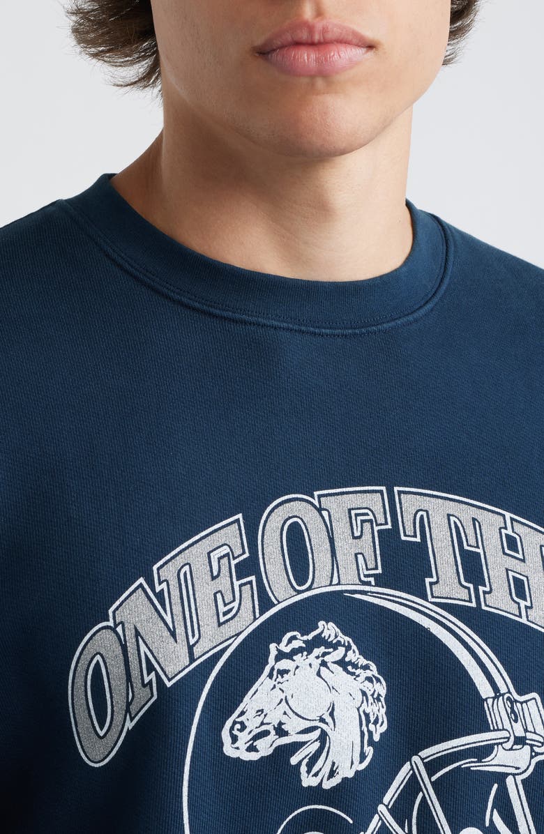 ONE OF THESE DAYS Graphic Sweatshirt, Alternate, color, Sunfaded Navy