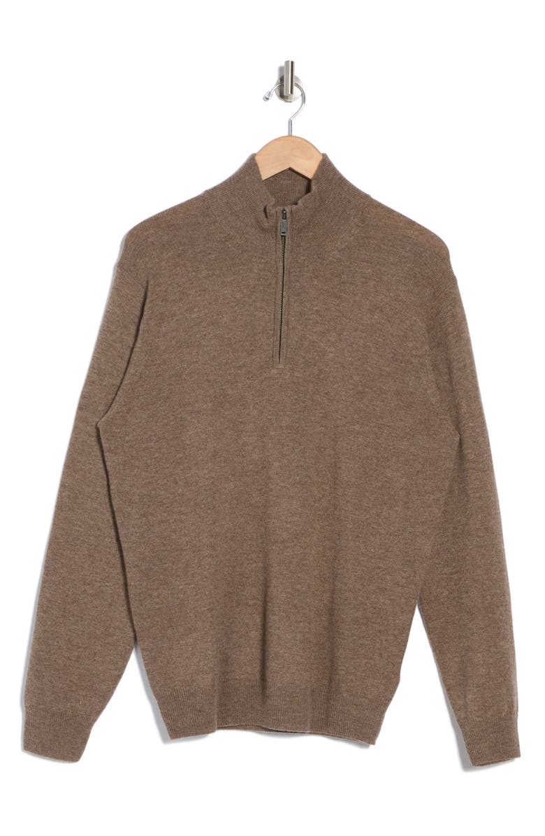 Rodd & Gunn Cashmere Merino Half-Zip Sweater, Alternate, color, Bark