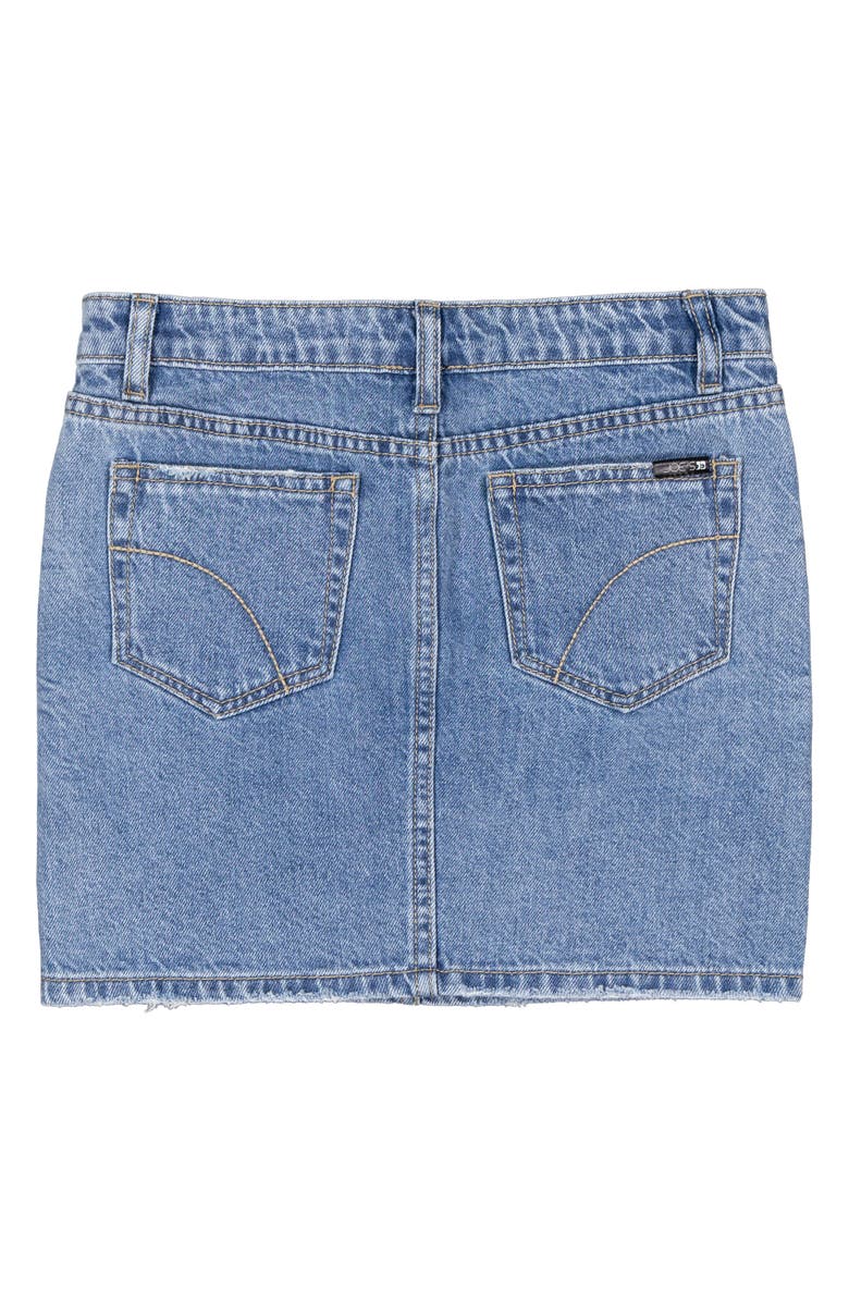 Joe's Jeans Kids' Front Yoke Denim Miniskirt, Alternate, color, Medium Wash