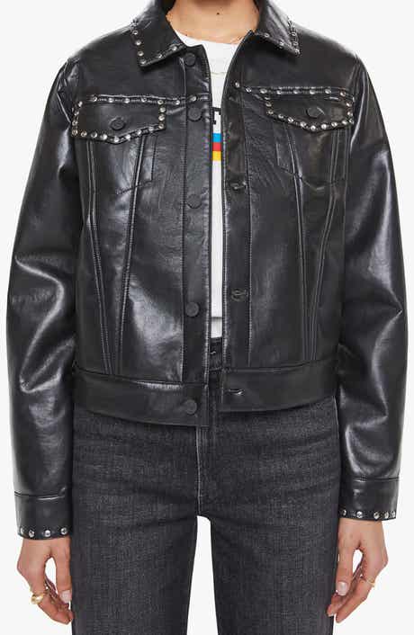 MOTHER The Bruiser Recycled Leather Jacket