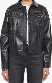 MOTHER The Bruiser Recycled Leather Jacket