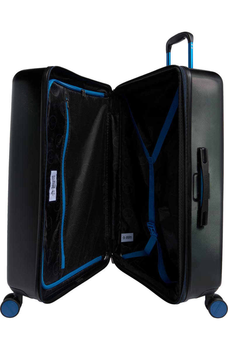 Original Penguin Harrison Hardside Checked Luggage, Alternate, color, Black / Blue