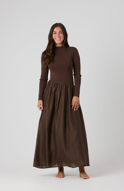 By Tess Collection Emme Dress In Brown