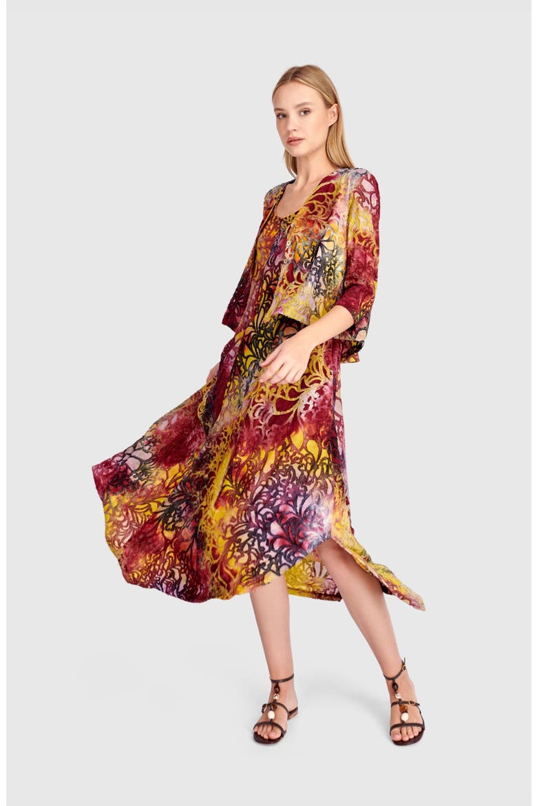 Cascade Tank Dress, Alternate, color, Mix