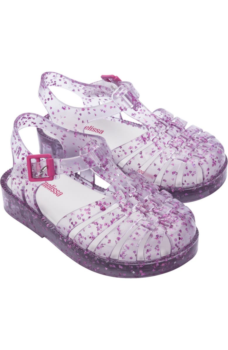 Mini Melissa Kids' Possession Glitter Fisherman Sandal, Main, color,
