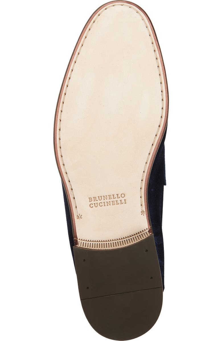 Brunello Cucinelli Deconstructed Penny Loafer, Alternate, color, C8862 Blue