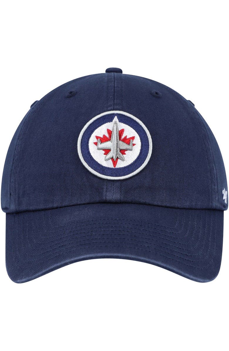 '47 Men's '47 Navy Winnipeg Jets Clean Up Adjustable Hat, Alternate, color, Navy