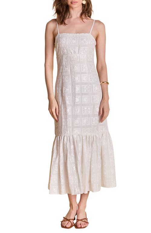 Shop Endless Rose Embroidered Sequin Sleeveless Ruffle Hem Maxi Dress