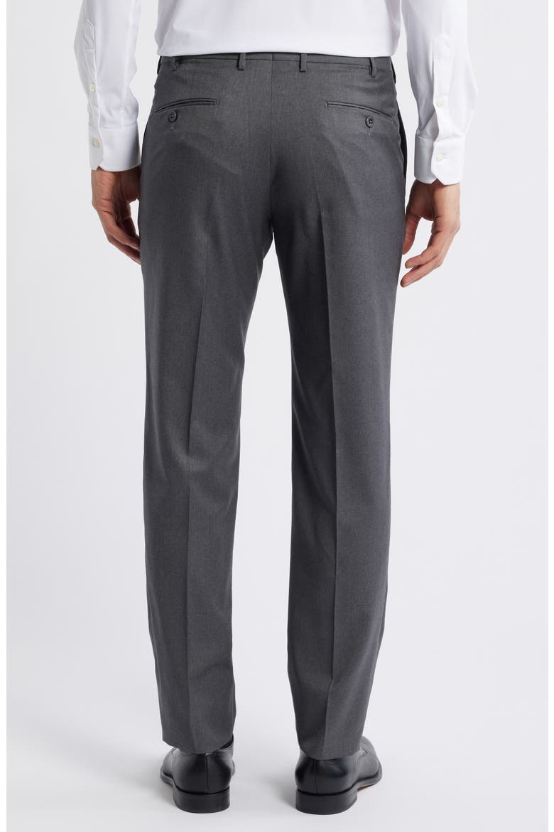 Parker Platinum Super 130's Gabardine Dress Pants, Alternate, color, MEDIUM GREY