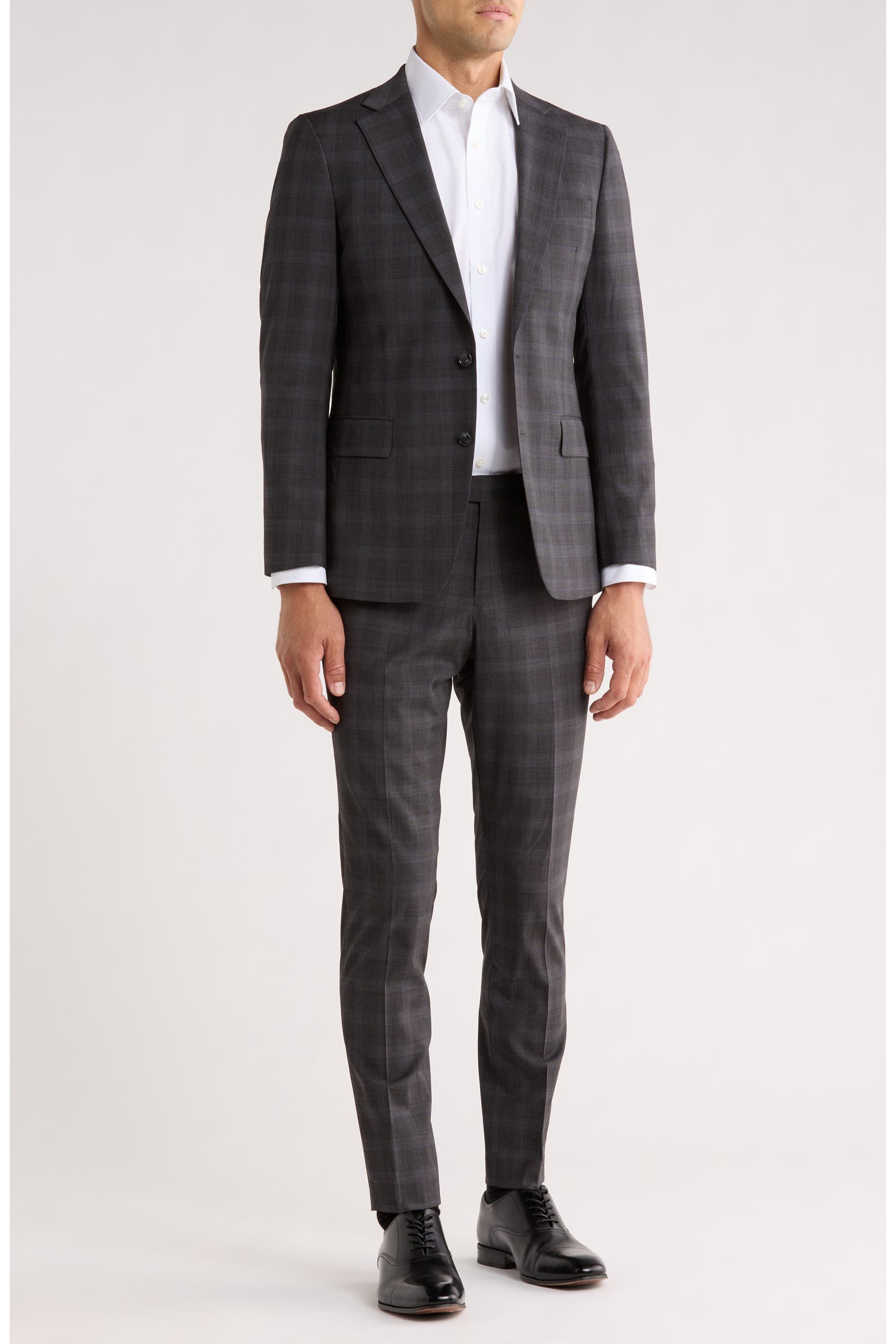 Original Penguin Men's Plaid Notch Lapel Wool Blend Suit only 9.98: eDeal Info