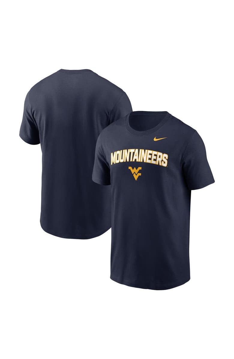 Nike Men's Nike Navy West Virginia Mountaineers Primetime Arch Stack T-Shirt, Alternate, color, Navy