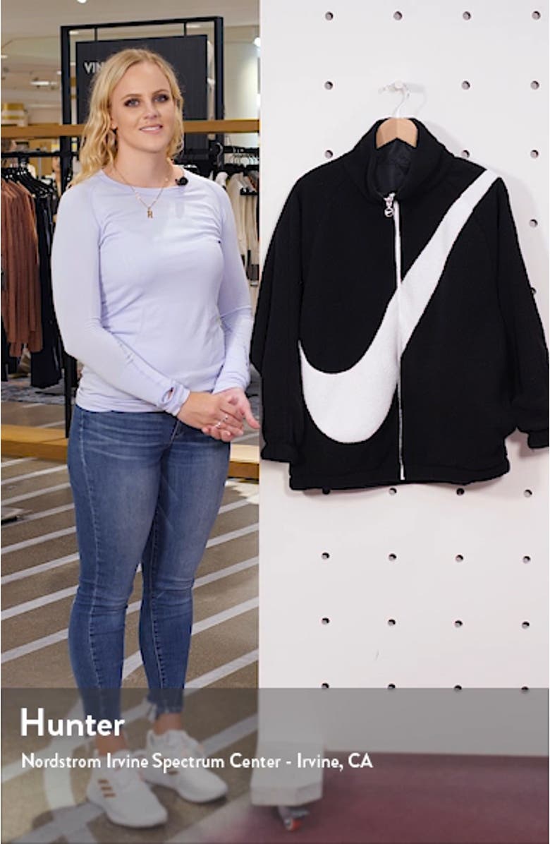 Sportswear Swoosh Reversible Faux Shearling Jacket, sales video thumbnail
