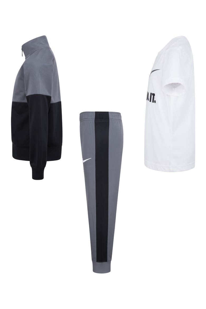 Nike Kids' Colorblock Track Jacket, Logo Graphic T-Shirt & Joggers Set ...