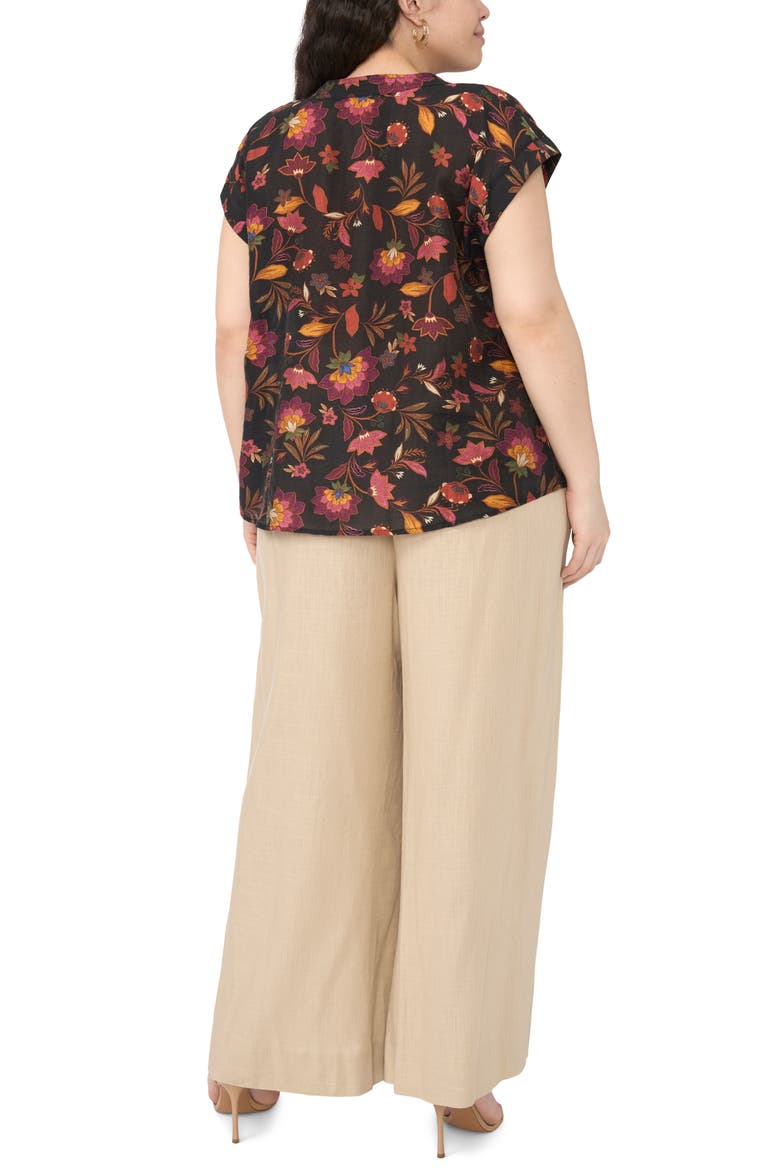 Print Top, Alternate, color, RICH BLACK
