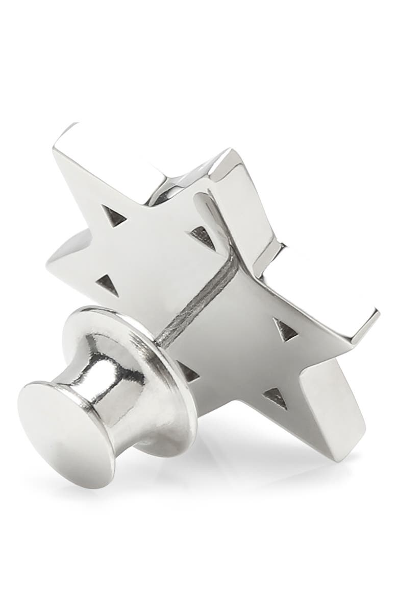 Cufflinks, Inc. Star of David Lapel Pin, Alternate, color, Silver