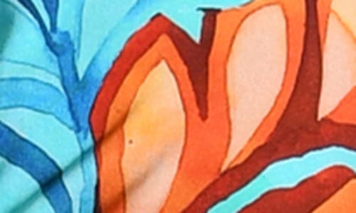 Sunshine 79 Polynesia Tropics Tri Slider Bikini Top In Blue Multi