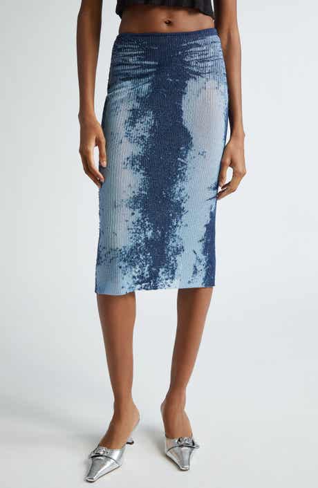 M-Begonia Rib Sweater Skirt