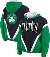 WEAR by Erin Andrews Women's WEAR by Erin Andrews Black/Kelly Green Boston Celtics Colorblock Full-Zip Hoodie Windbreaker Jacket