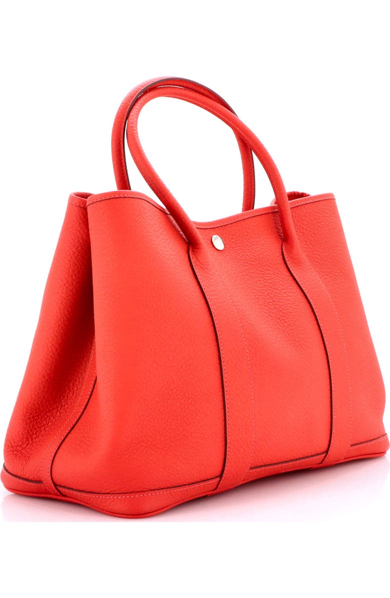 Pre-Owned Hermes Garden Party Tote Leather 36, Alternate, color, Rouge Pivoine
