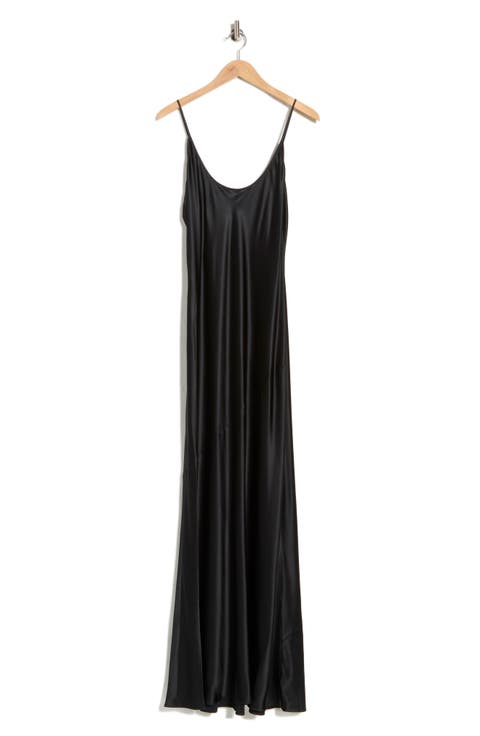 Charmaine Spaghetti Strap Silk Gown