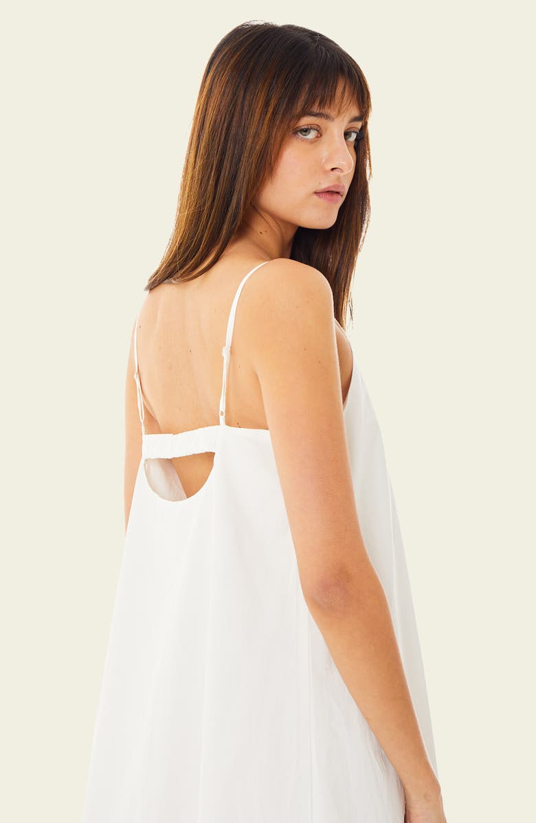 Find Me Now Cloud Bubble Hem Cotton Poplin Sundress, Alternate, color, Cloud