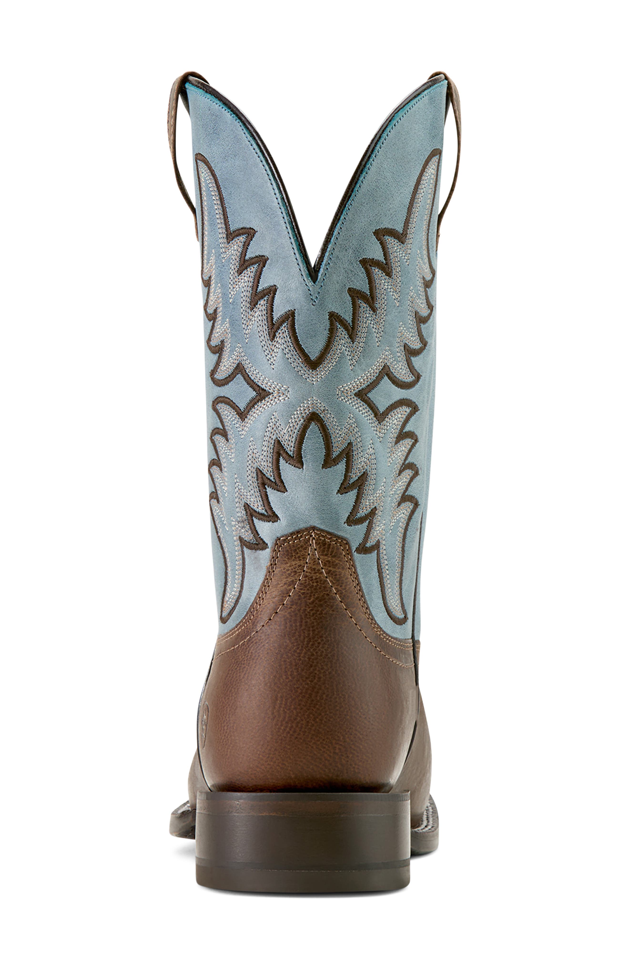 Cattle Creek Square Toe Western Boot, Alternate, color, BROWN