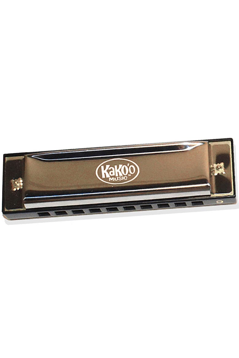 Classic 4 Inch Metal Harmonica With Storage Case, Alternate, color, Multicolored