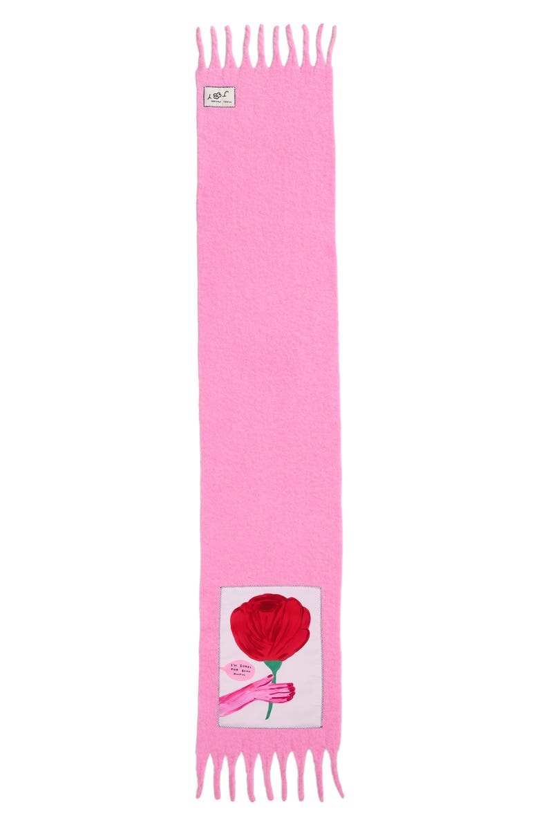 Marc Jacobs Oh Rose Appliqué Scarf, Alternate, color, 