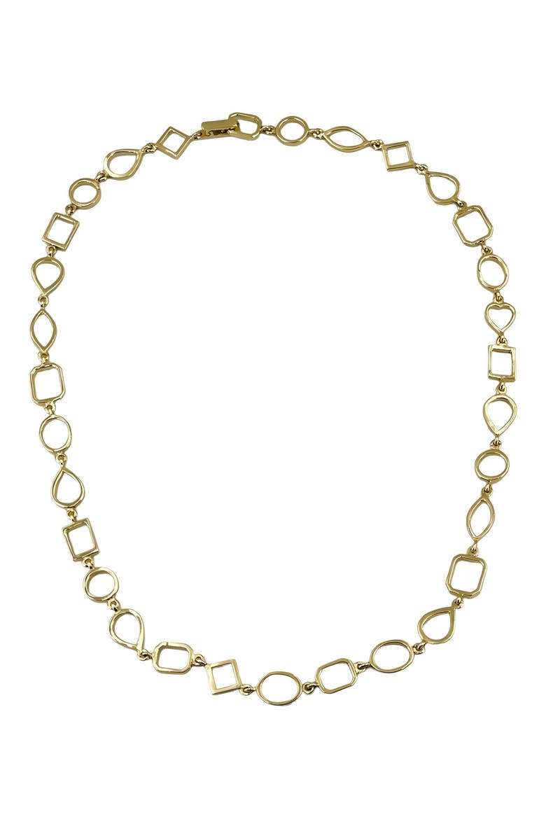 Mixed Chain Necklace, Alternate, color, 14K YELLOW GOLD