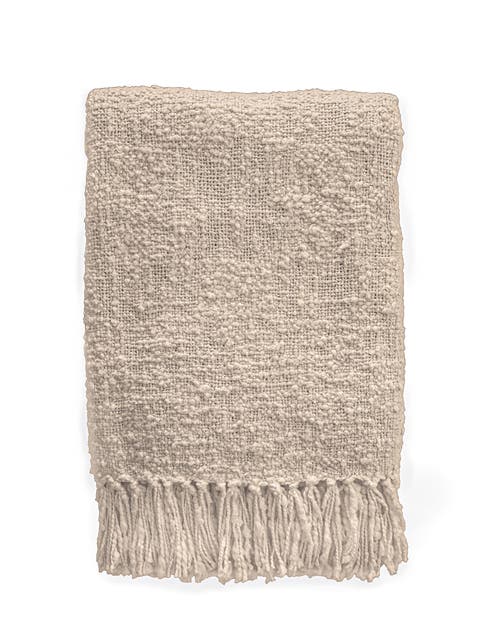 Cozy Cotton Boucle Throw