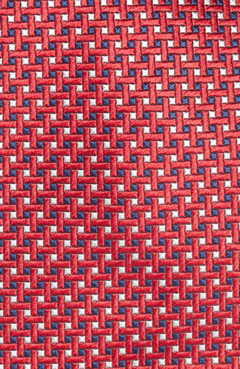 Brioni Geometric Pattern Silk Jacquard Tie, Alternate, color,