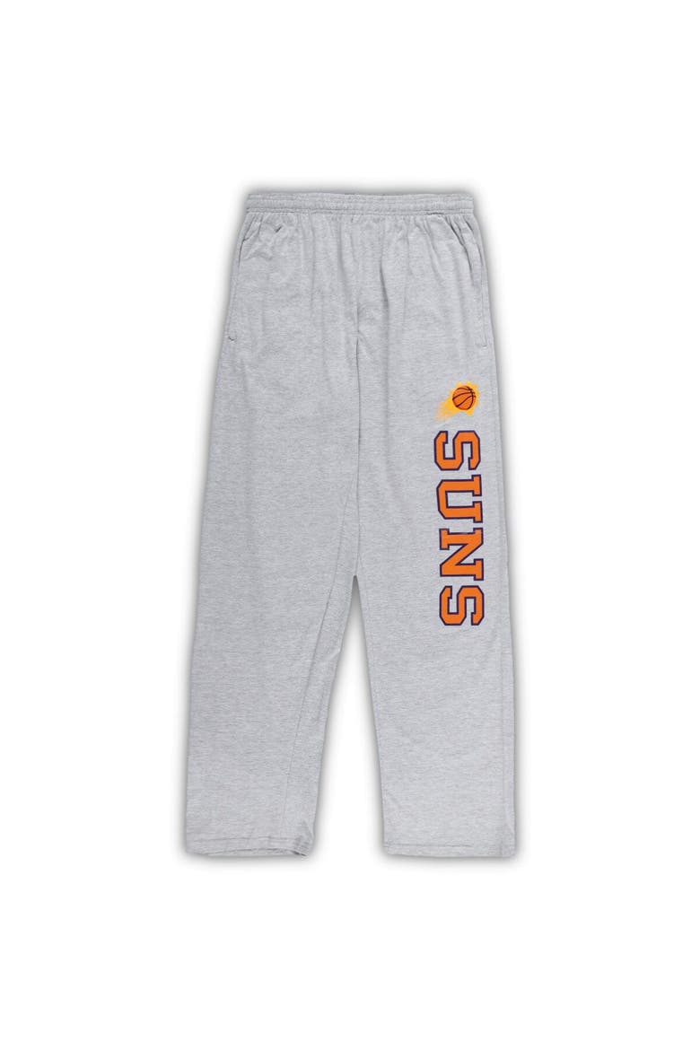 Men's Concepts Sport Purple/Heather Gray Phoenix Suns Big & Tall T-Shirt and Pajama Pants Sleep Set, Alternate, color, Purple