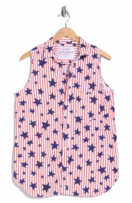 Frank & Eileen Cotton Sleeveless Button-Up Shirt