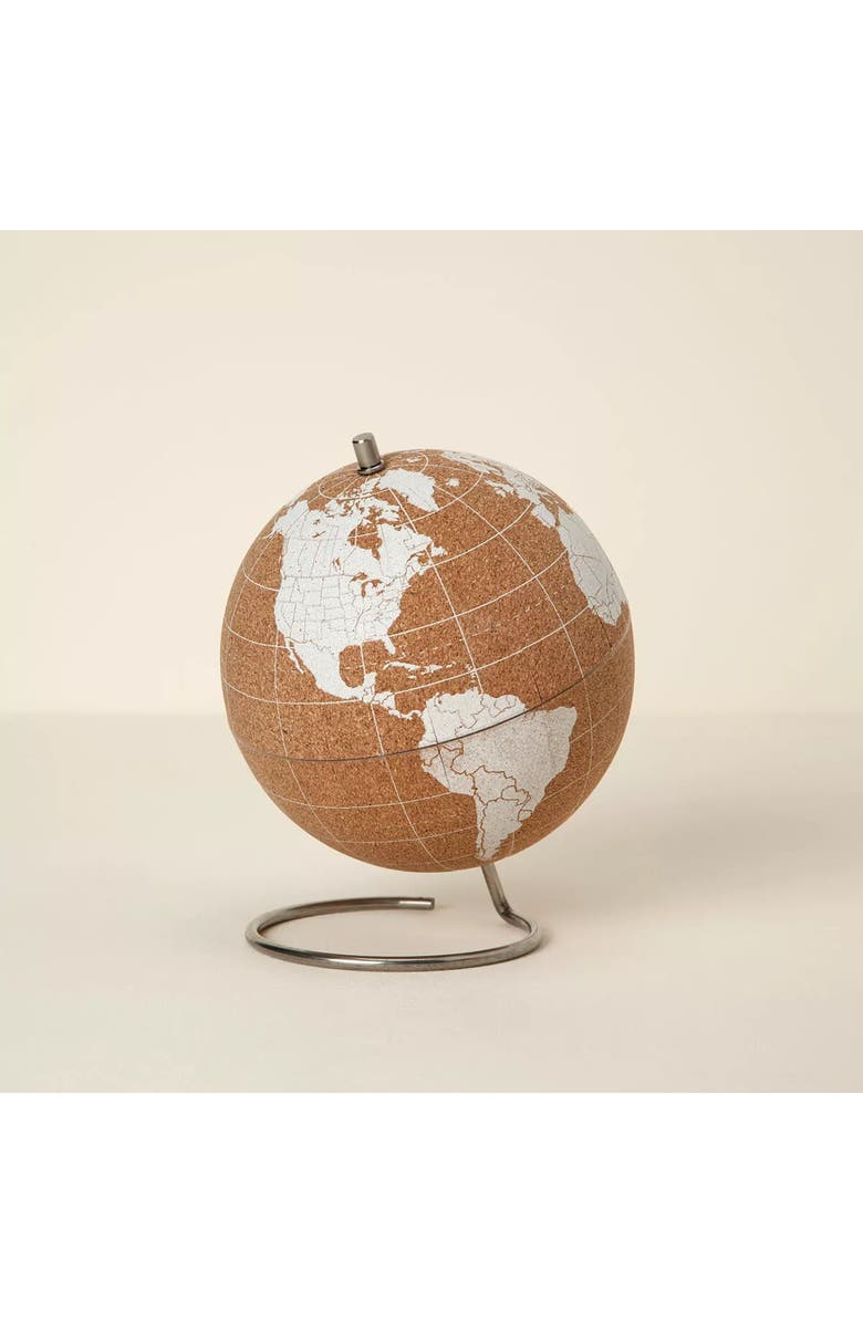 Uncommon Goods World Traveler
s Cork Globe by Suck UK, Alternate, color, 