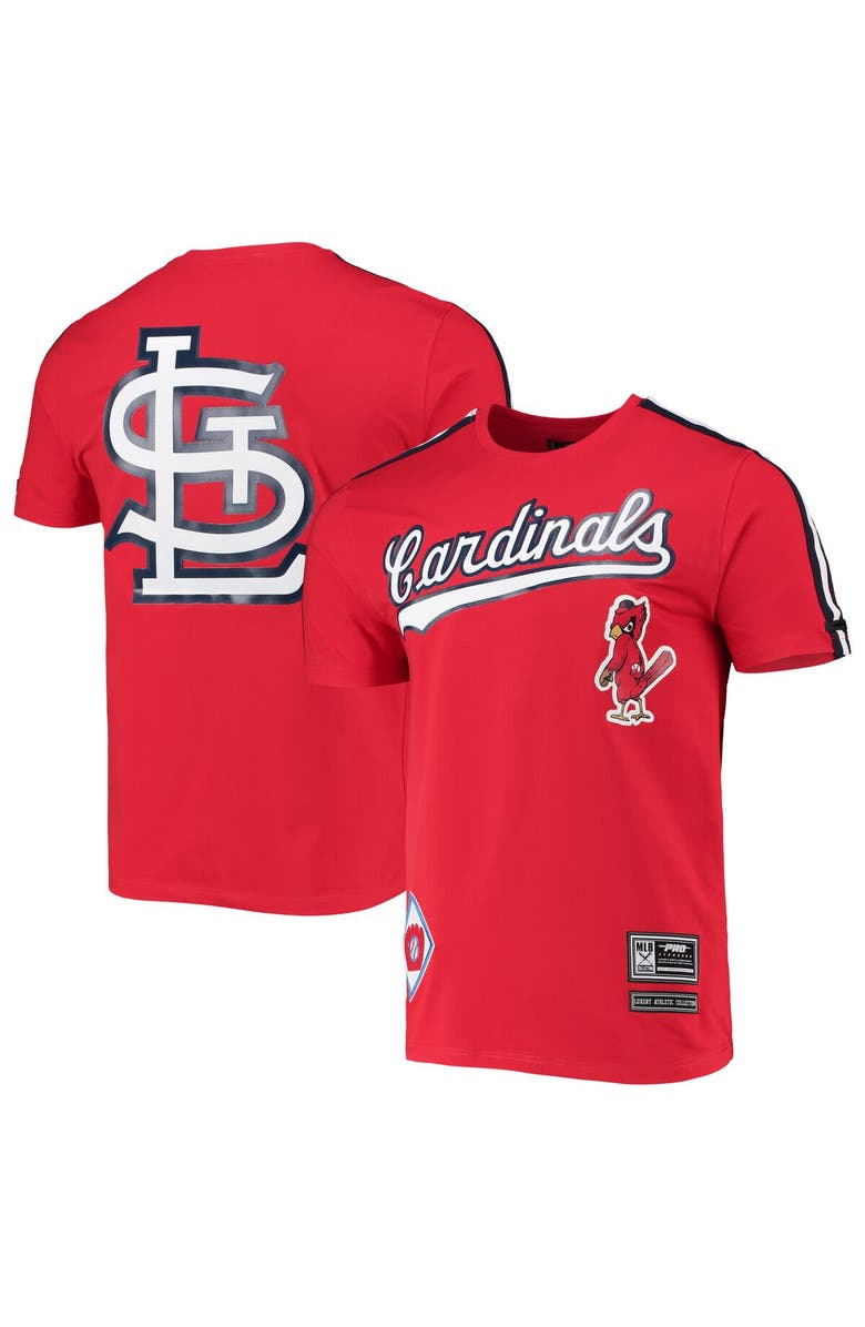 PRO STANDARD Men's Pro Standard Red/ St. Louis Cardinals Taping T-Shirt, Main, color, Red