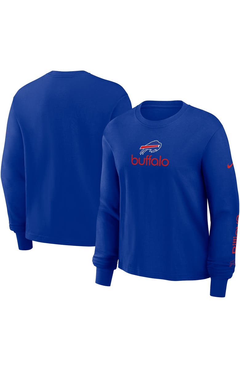 Nike Women's Nike Royal Buffalo Bills Boxy Long Sleeve T-Shirt, Main, color, 
