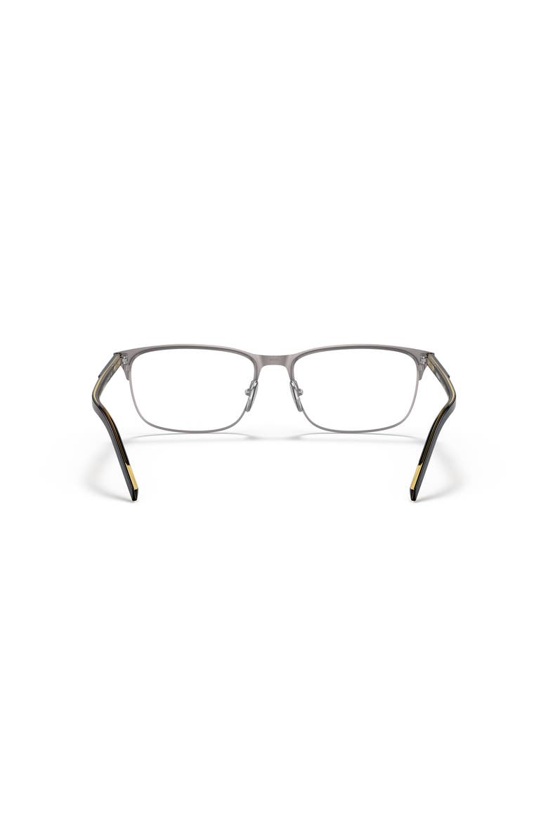 Prada 57mm Rectangle optical glasses, Alternate, color, Grey