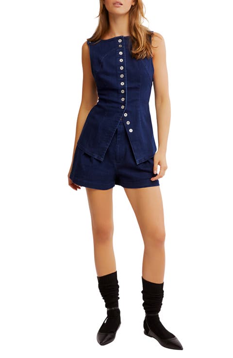 Salone Denim Vest & Shorts Set