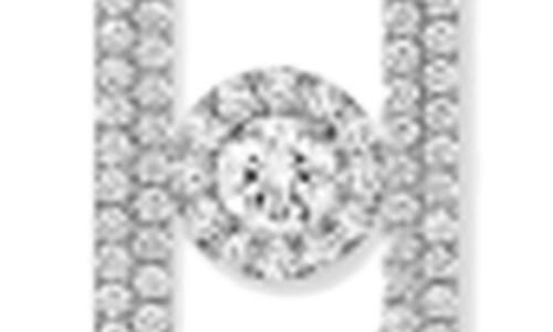 Messika So Move Pavé Diamond Titanium Necklace In Titanium