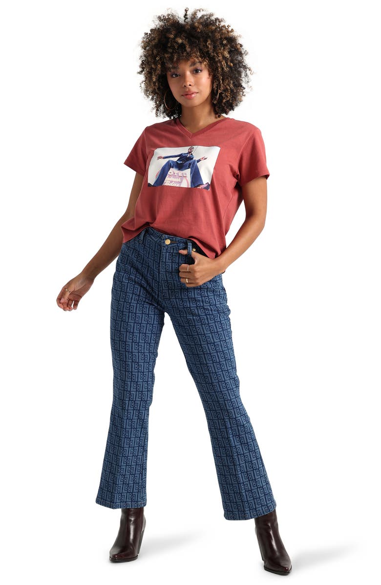 Wrangler x Leon Bridges Wrock Kick Flare Jeans, Alternate, color,