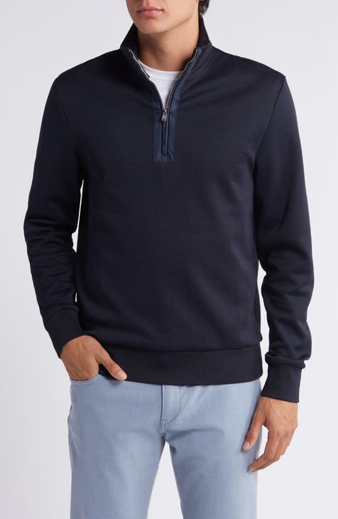 Boss quarter zip sweater sale